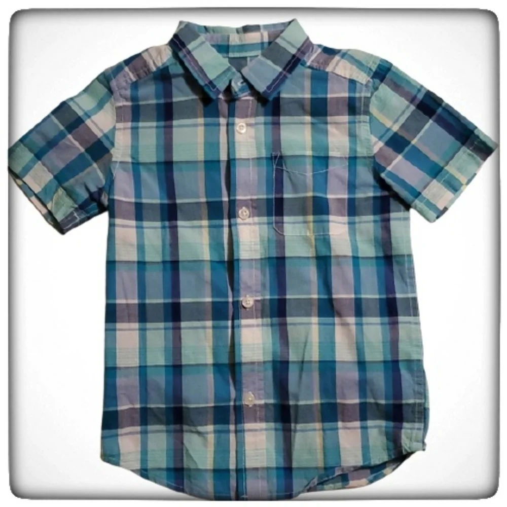 The Children's Place Boy's Plaid Button Up-4T